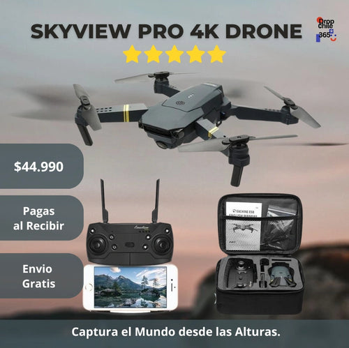 SkyView Pro 4K Drone – Captura el Mundo desde el Aire